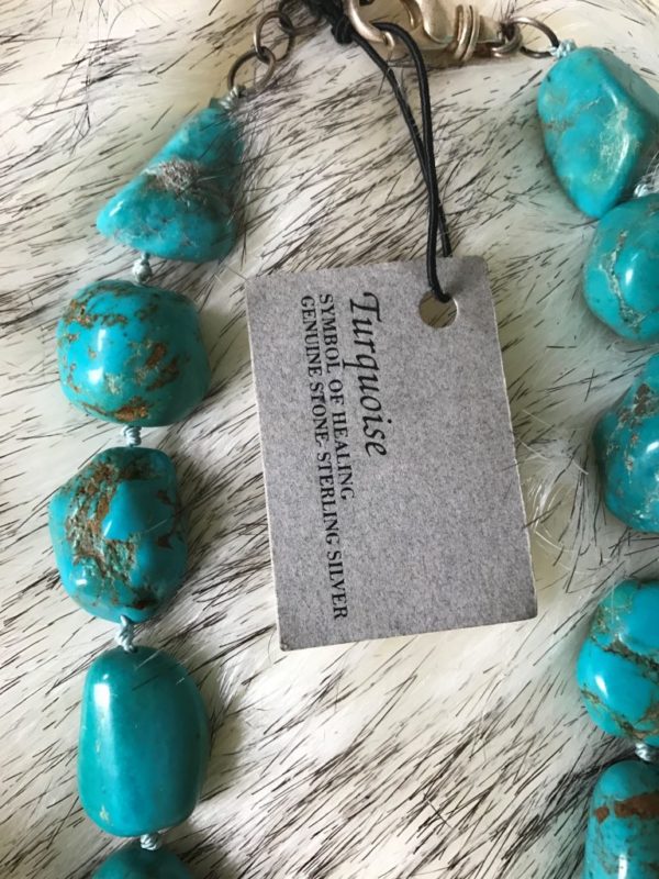 Genuine Turquoise String Necklace