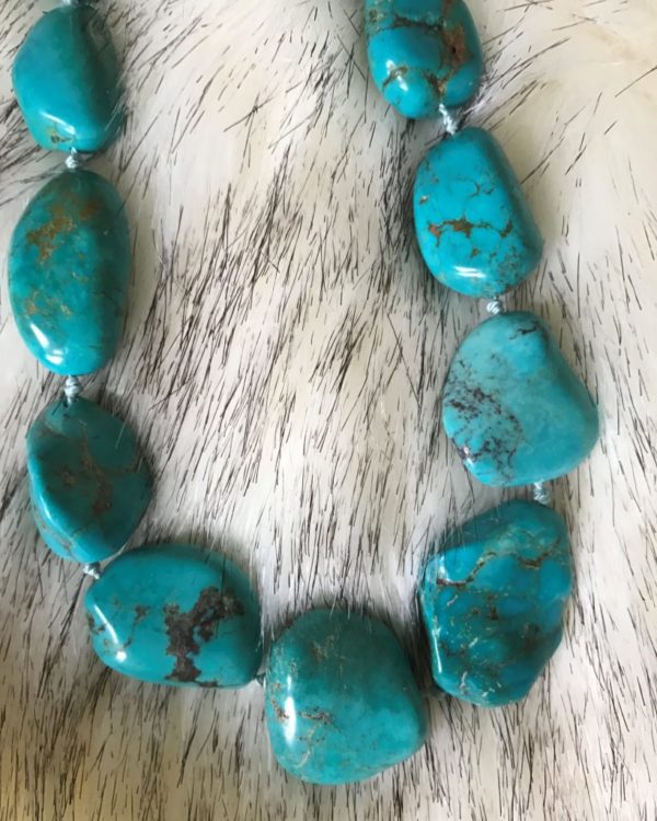 Genuine Turquoise String Necklace