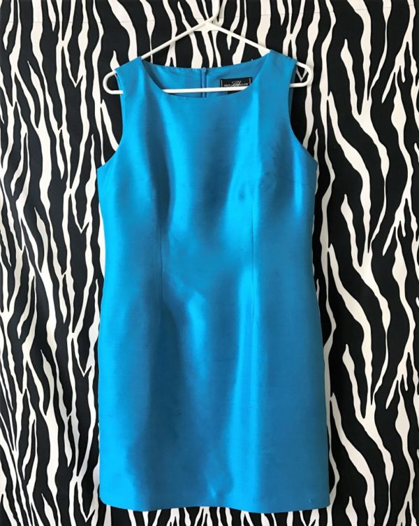 Molly Malloy Turquoise Silk Sheath