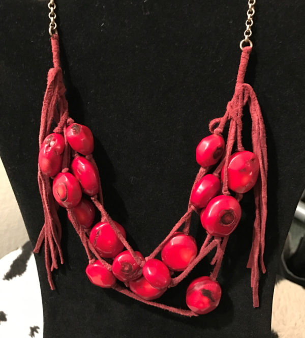 Kenneth Cole Red Coral Necklace