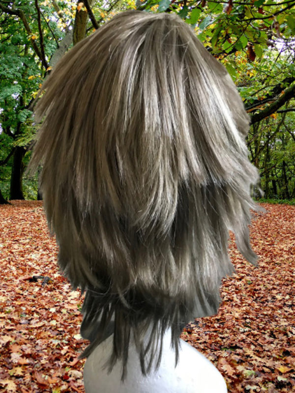 Brown Wig With Highlights And Bangs