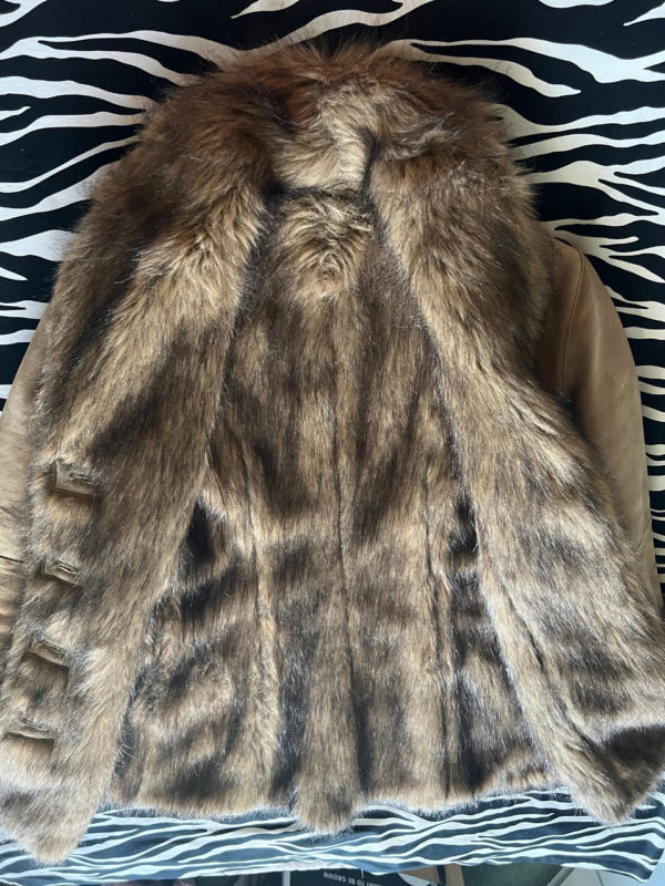 1970s Hippy Boho Faux Fur Shearling