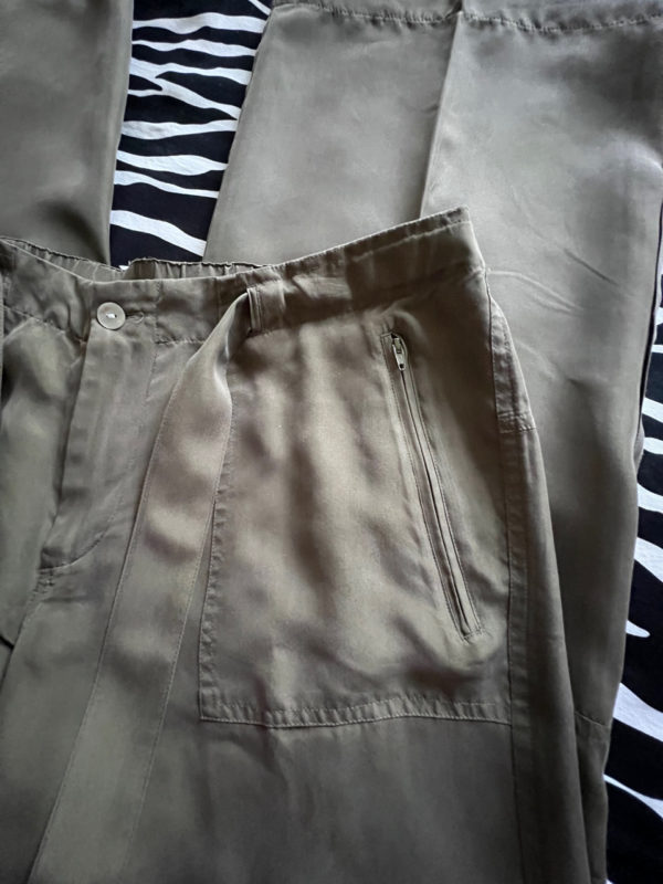 Rampage Olive Green Silk Pants