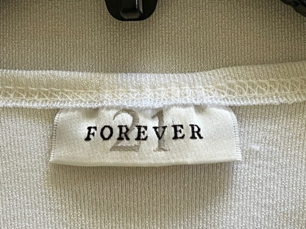 Forever 21 White V-Neck